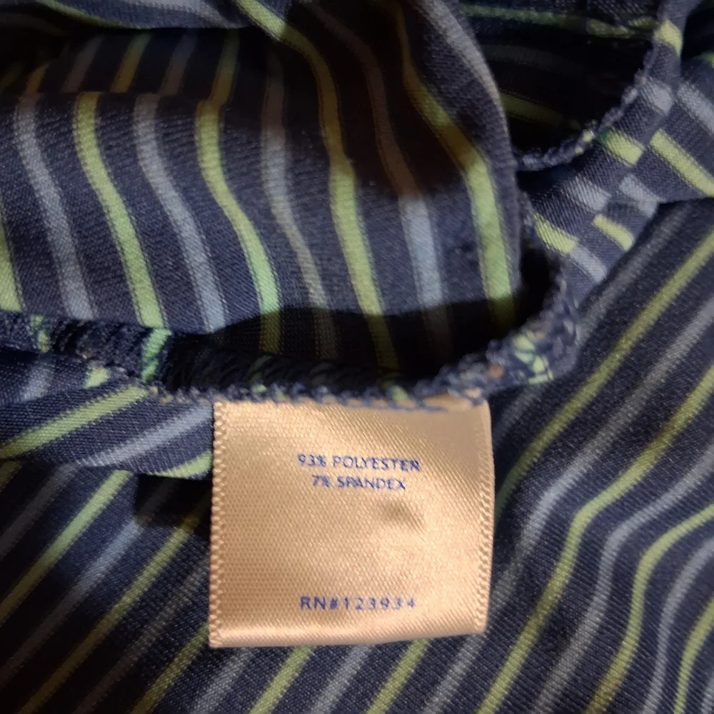 Southern Tide Men's Blue Striped Polo Shirt Size XL Golf - Picture 8 of 12